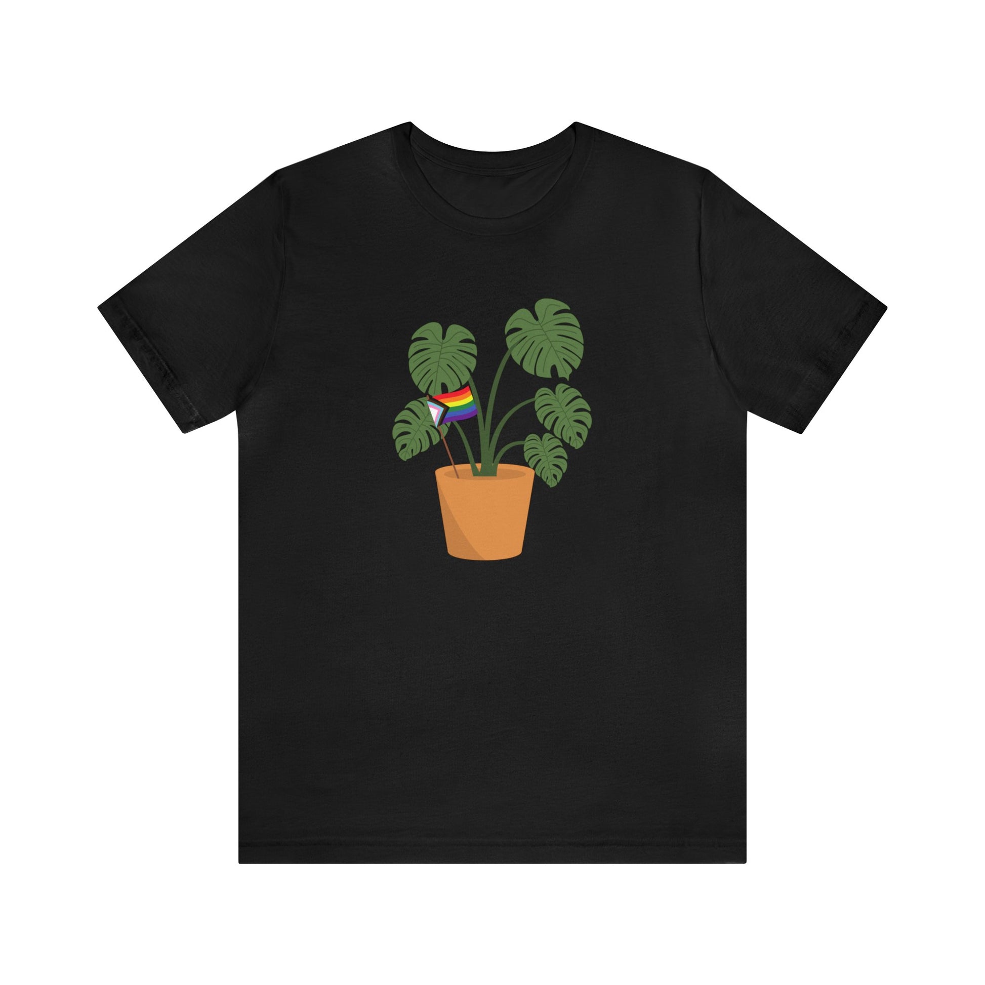 Plant Pride Flag Short Sleeve Men's Women's Unisex T-Shirt