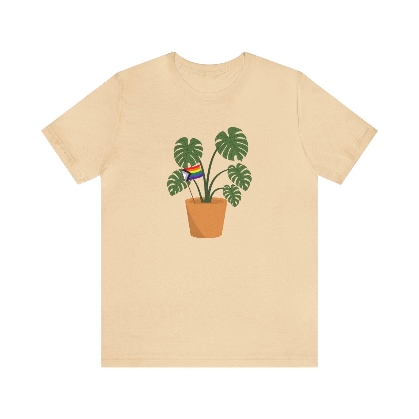 Plant Pride Flag Short Sleeve Men's Women's Unisex T-Shirt