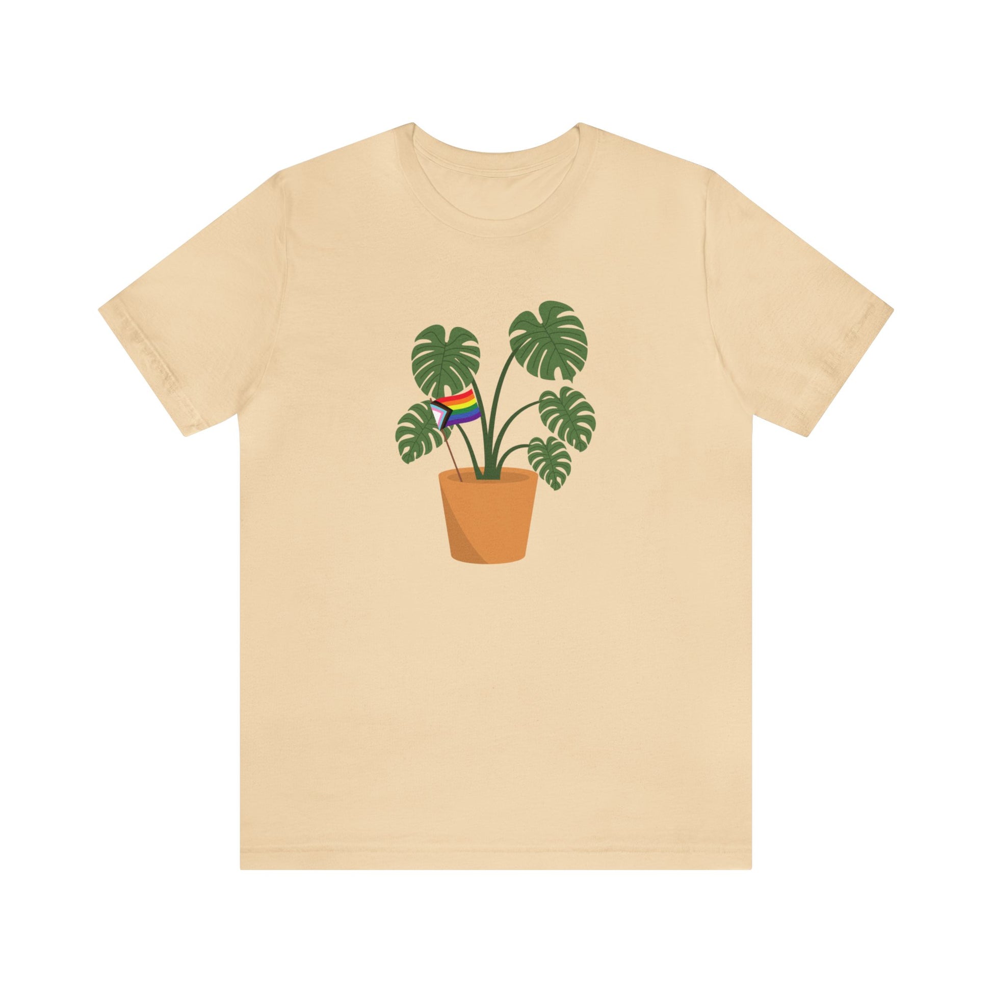 Plant Pride Flag Short Sleeve Men's Women's Unisex T-Shirt