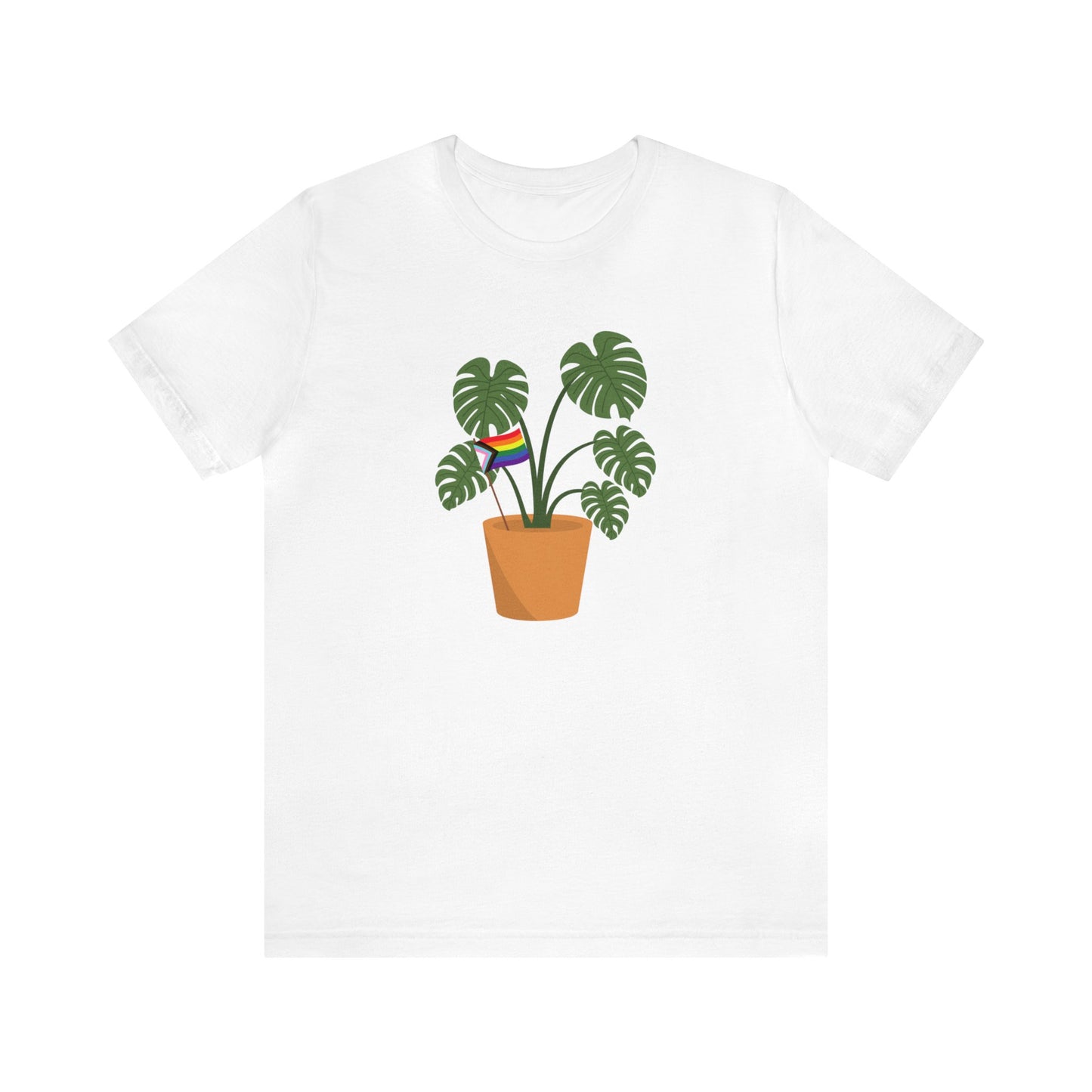 Plant Pride Flag Short Sleeve Men's Women's Unisex T-Shirt