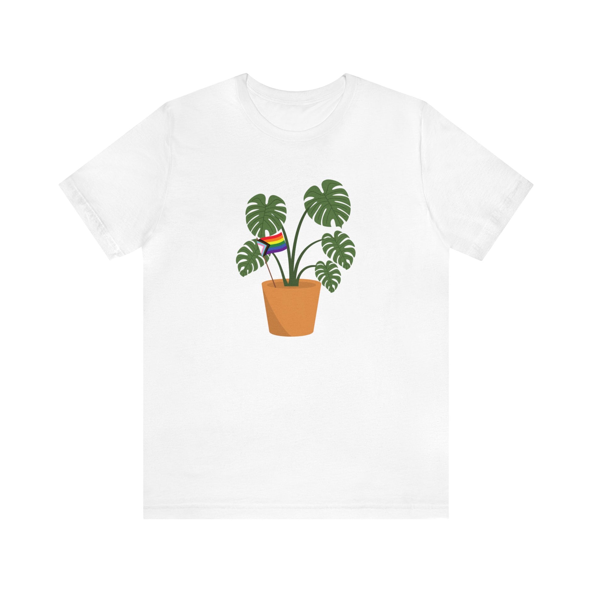 Plant Pride Flag Short Sleeve Men's Women's Unisex T-Shirt