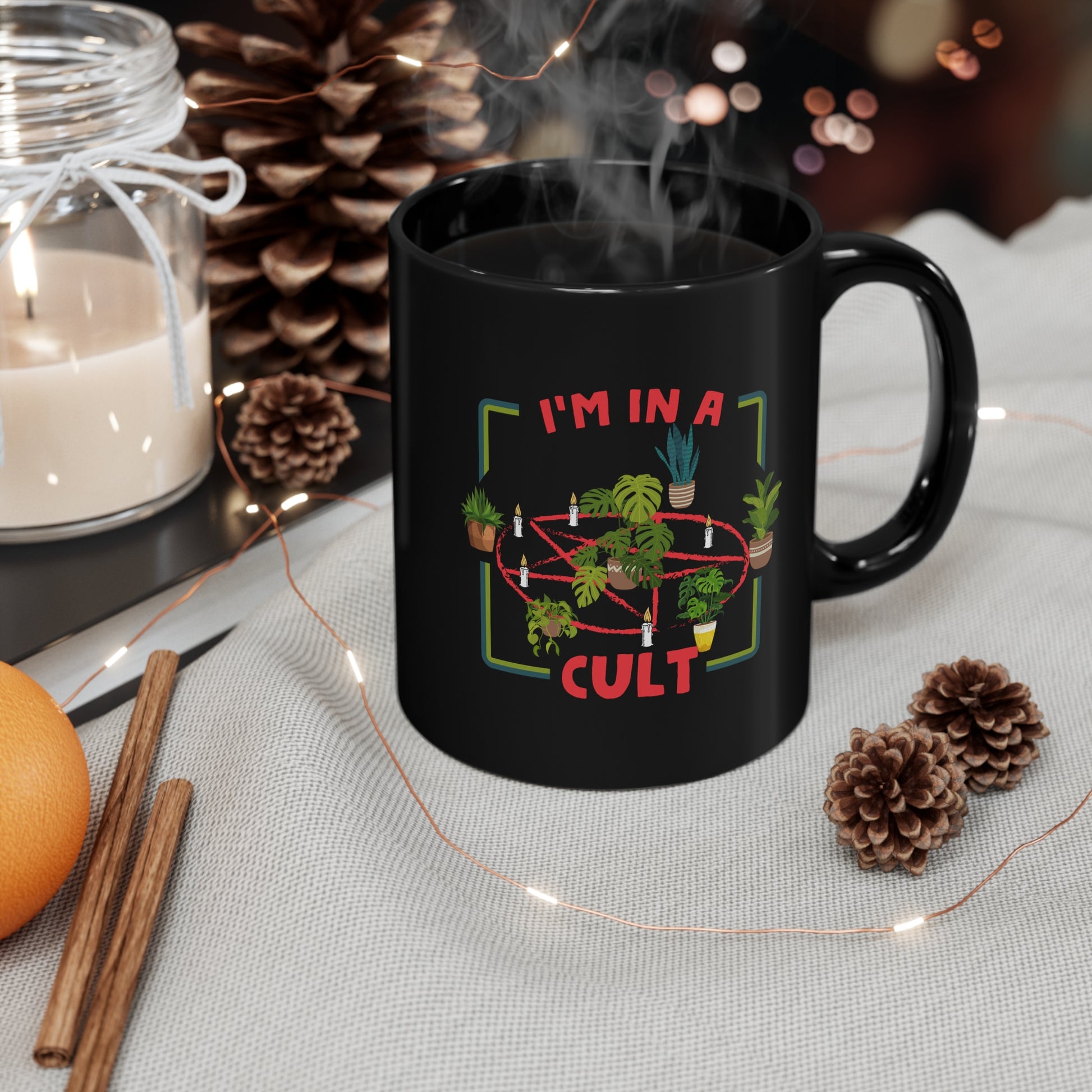I'm in a Plant Cult 11oz Black Mug