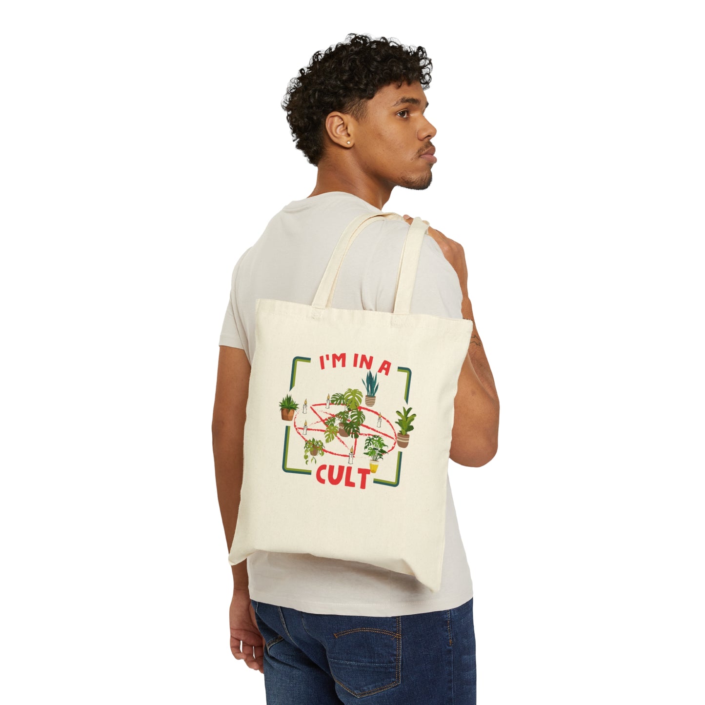 I'm in a Plant Cult Cotton Canvas Tote Bag