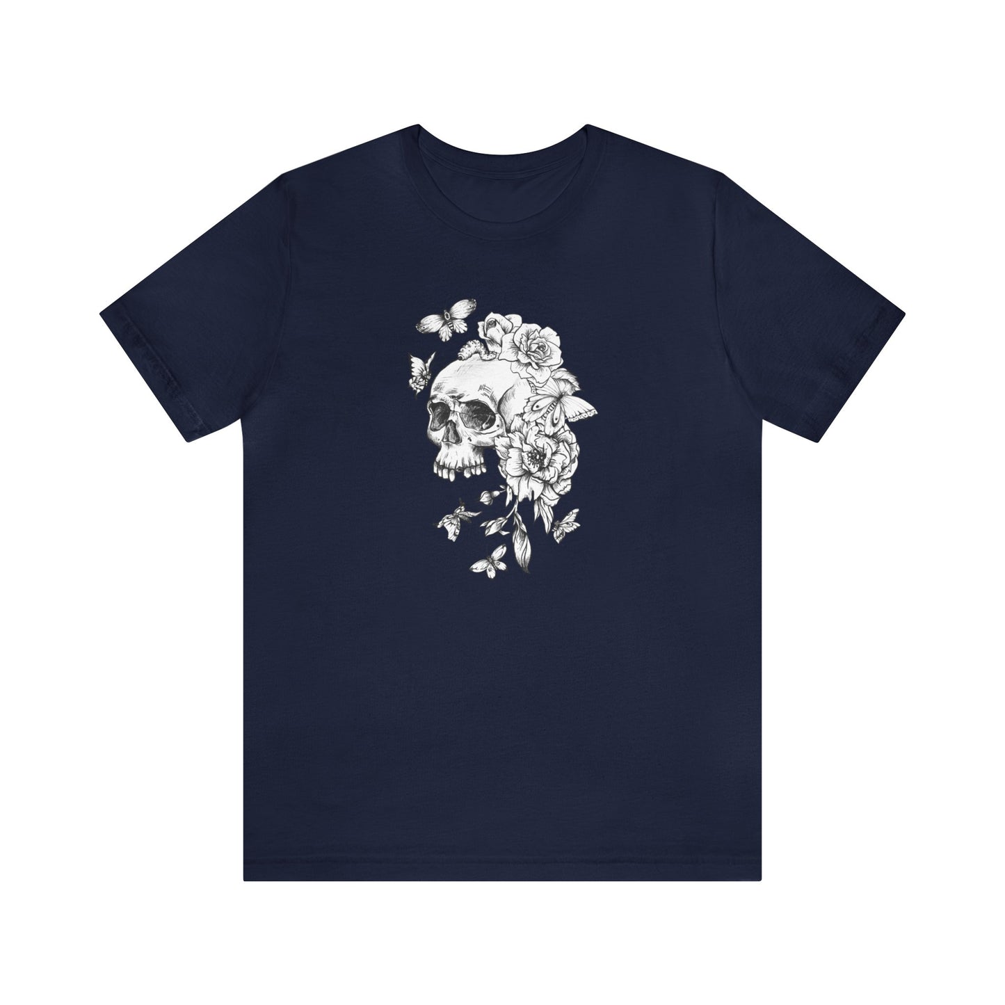 Skull Flower Short Sleeve Unisex T-Shirt