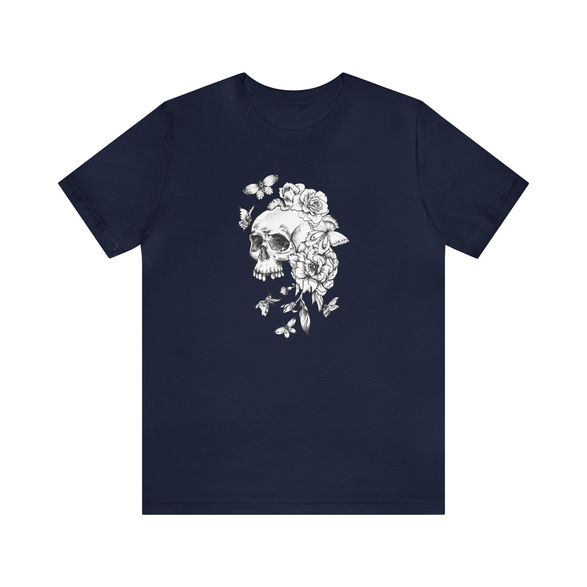 Skull Flower Short Sleeve Unisex T-Shirt