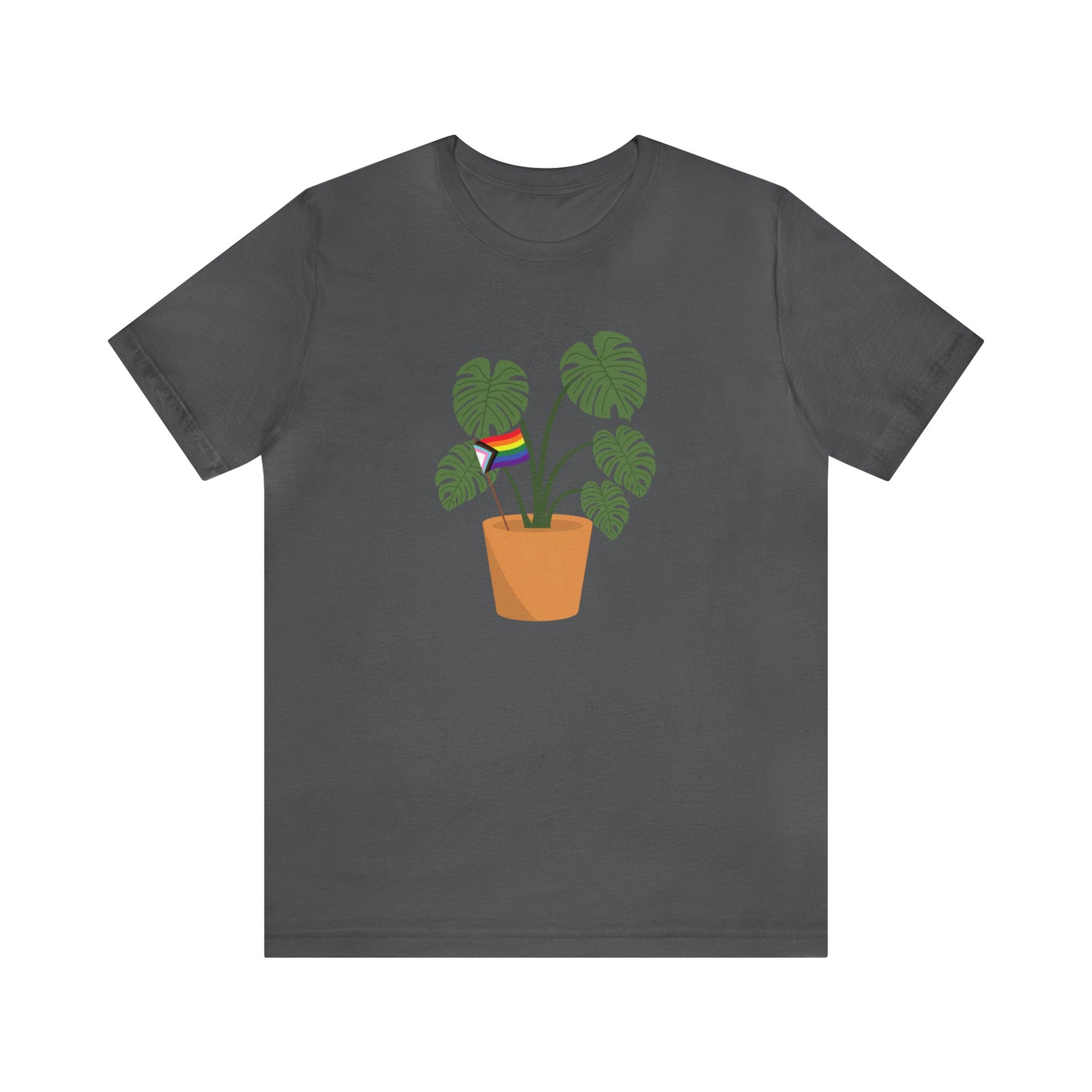 Plant Pride Flag Short Sleeve Men's Women's Unisex T-Shirt