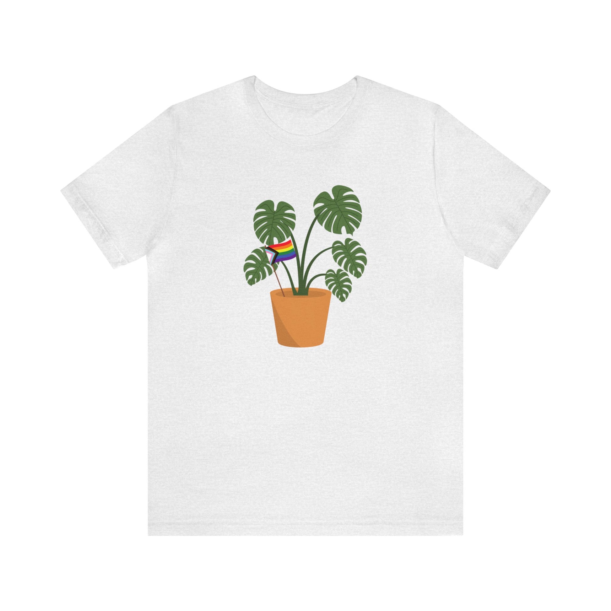 Plant Pride Flag Short Sleeve Men's Women's Unisex T-Shirt