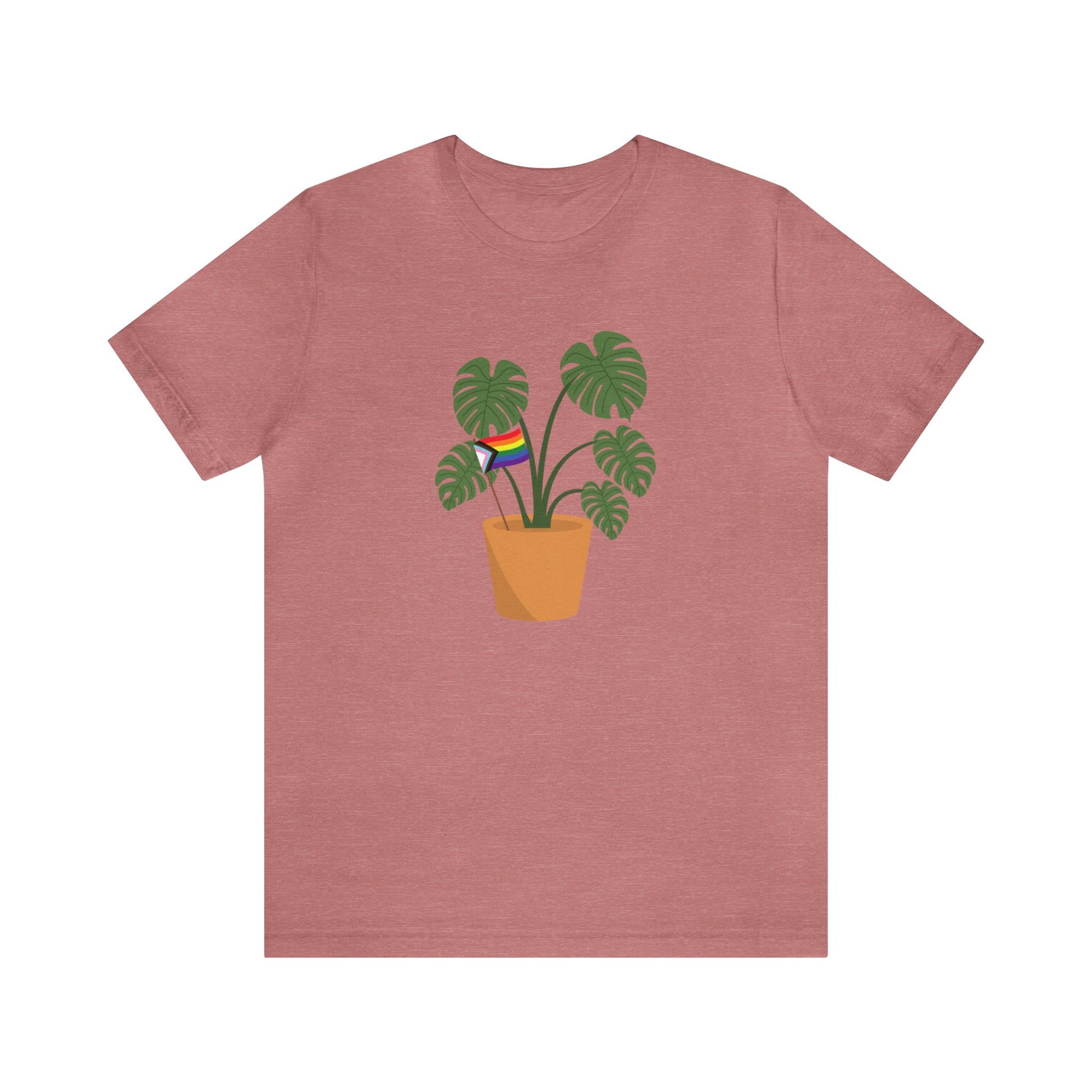 Plant Pride Flag Short Sleeve Men's Women's Unisex T-Shirt