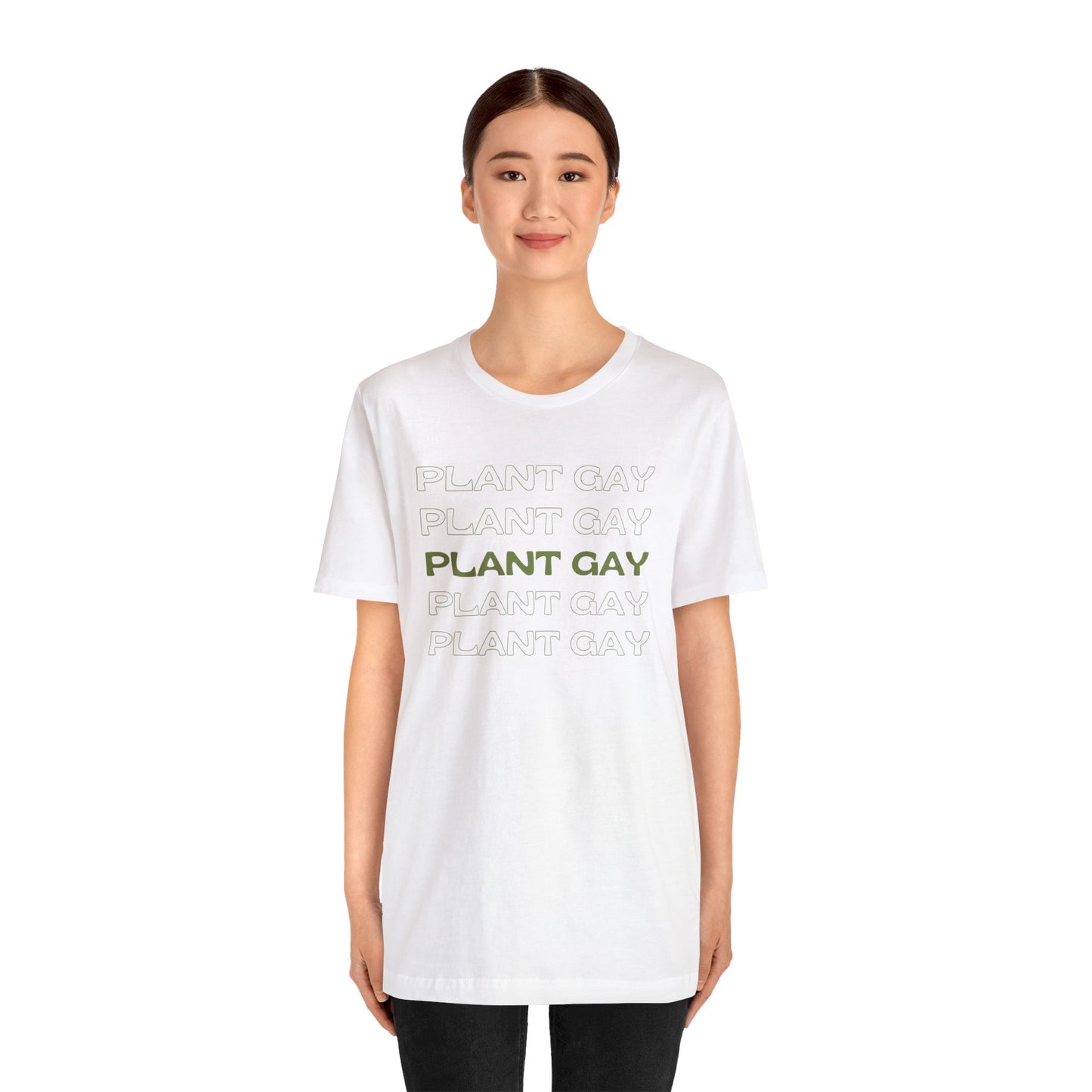 Plant Gay Short Sleeve Men's Women's Unisex Pride T-Shirt