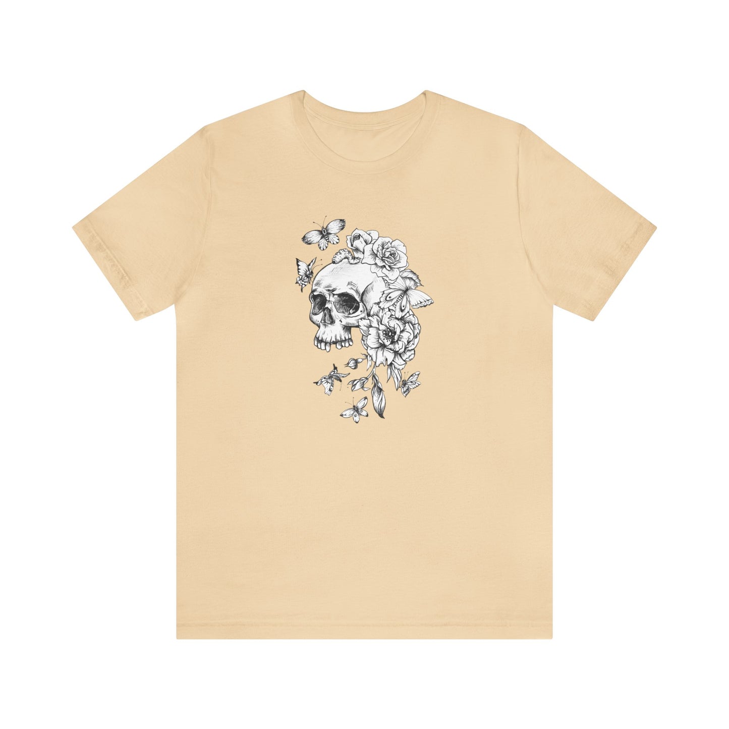 Skull Flower Short Sleeve Unisex T-Shirt