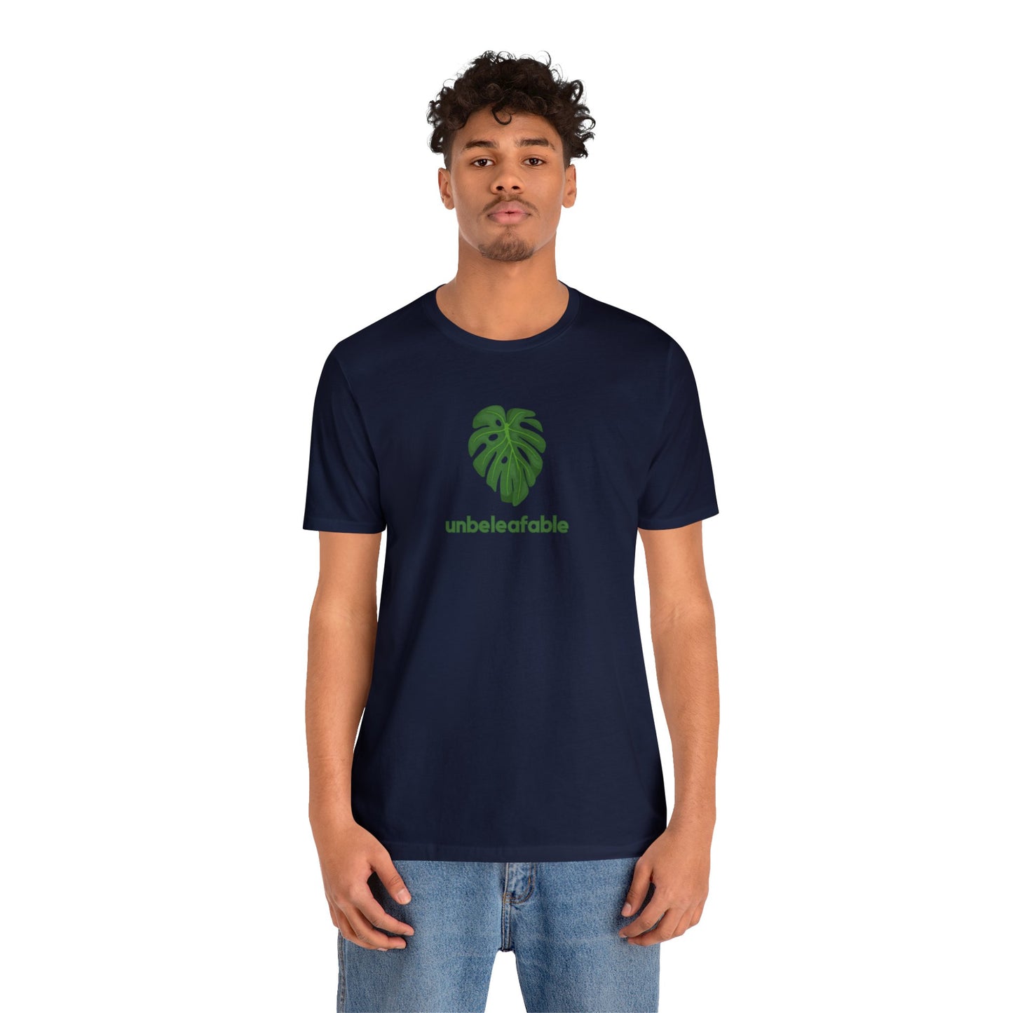 Unbeleafable Monstera Plant Short Sleeve Mens Womens Unisex