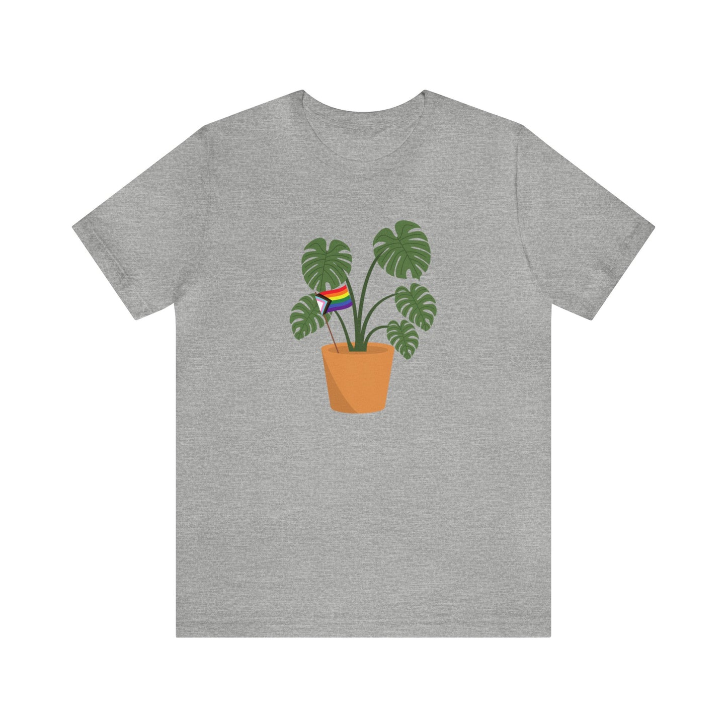 Plant Pride Flag Short Sleeve Men's Women's Unisex T-Shirt