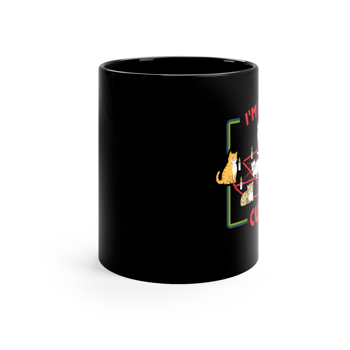 Cat Cult 11oz Black Mug