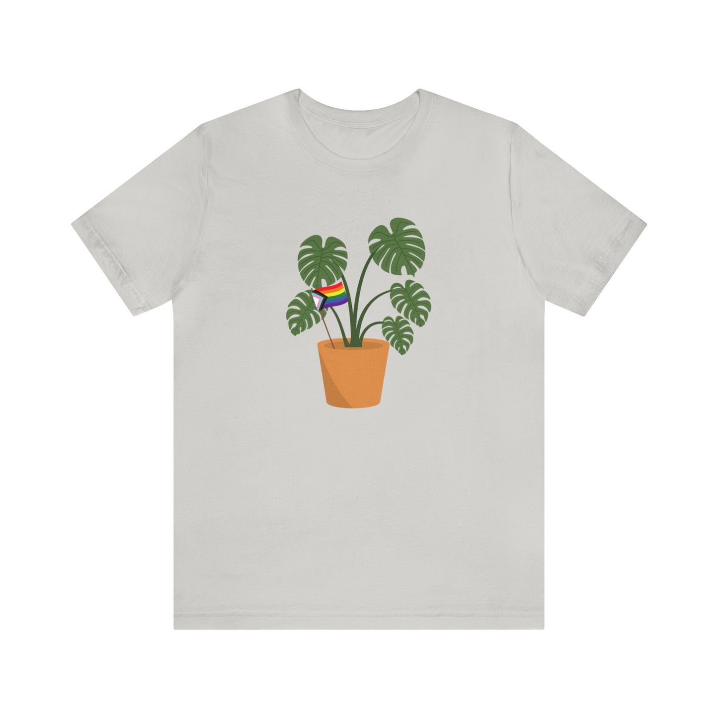 Plant Pride Flag Short Sleeve Men's Women's Unisex T-Shirt
