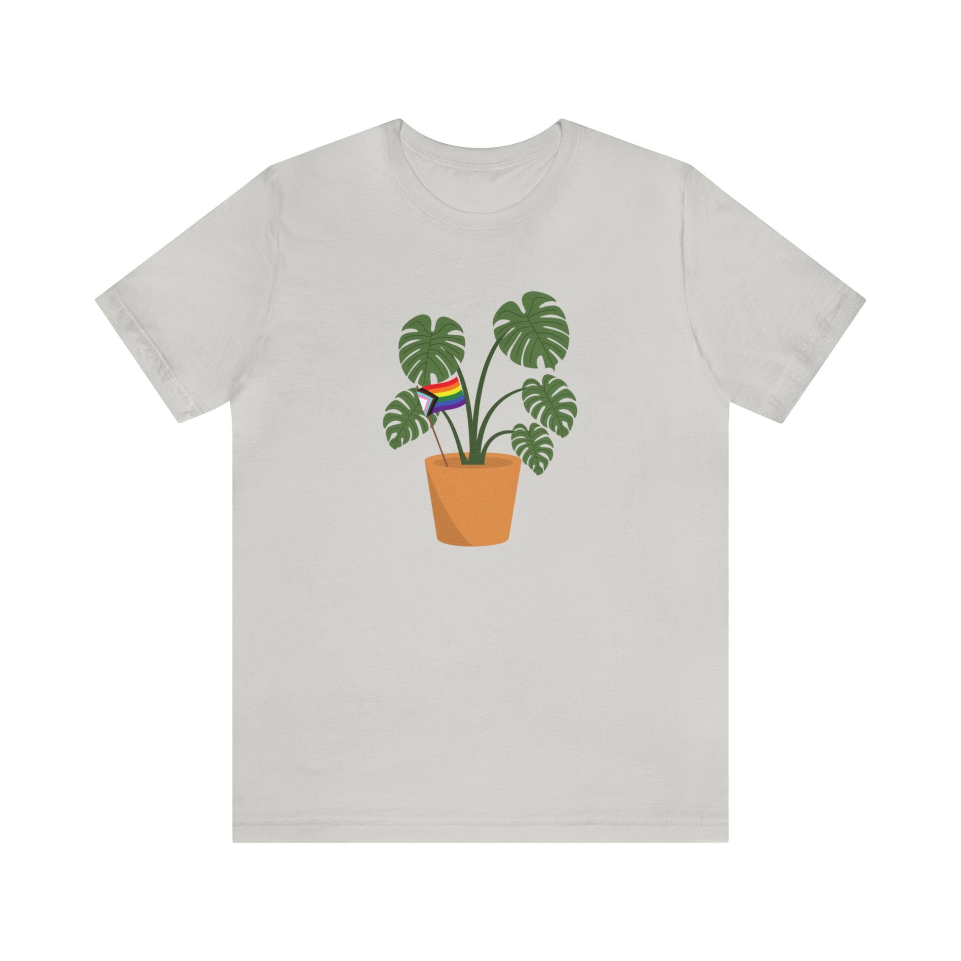 Plant Pride Flag Short Sleeve Men's Women's Unisex T-Shirt