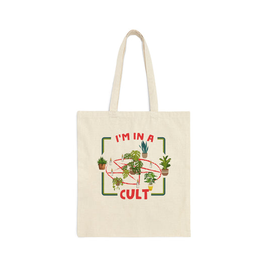 I'm in a Plant Cult Cotton Canvas Tote Bag