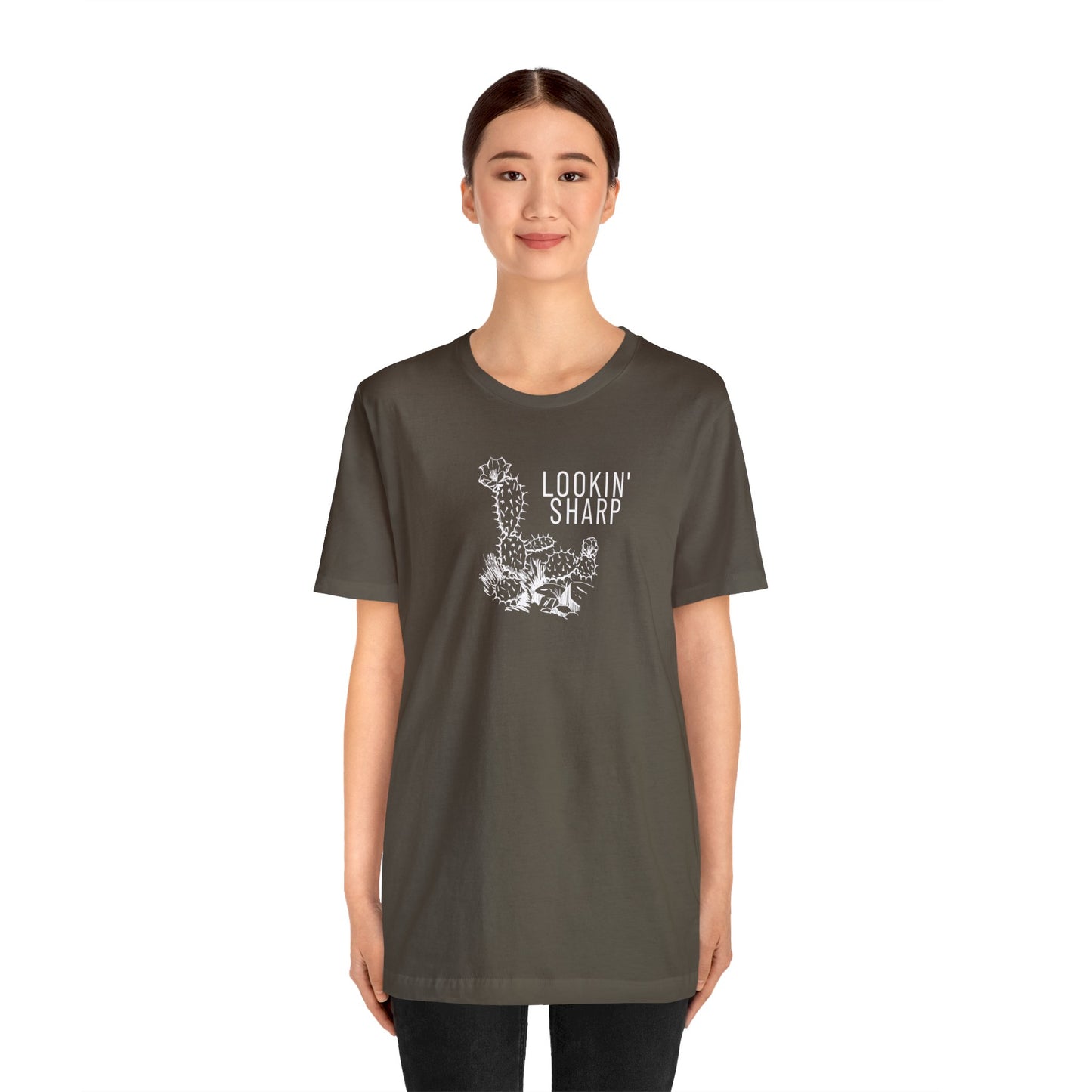 Lookin' Sharp Plant Cactus Short Sleeve Unisex T-Shirt