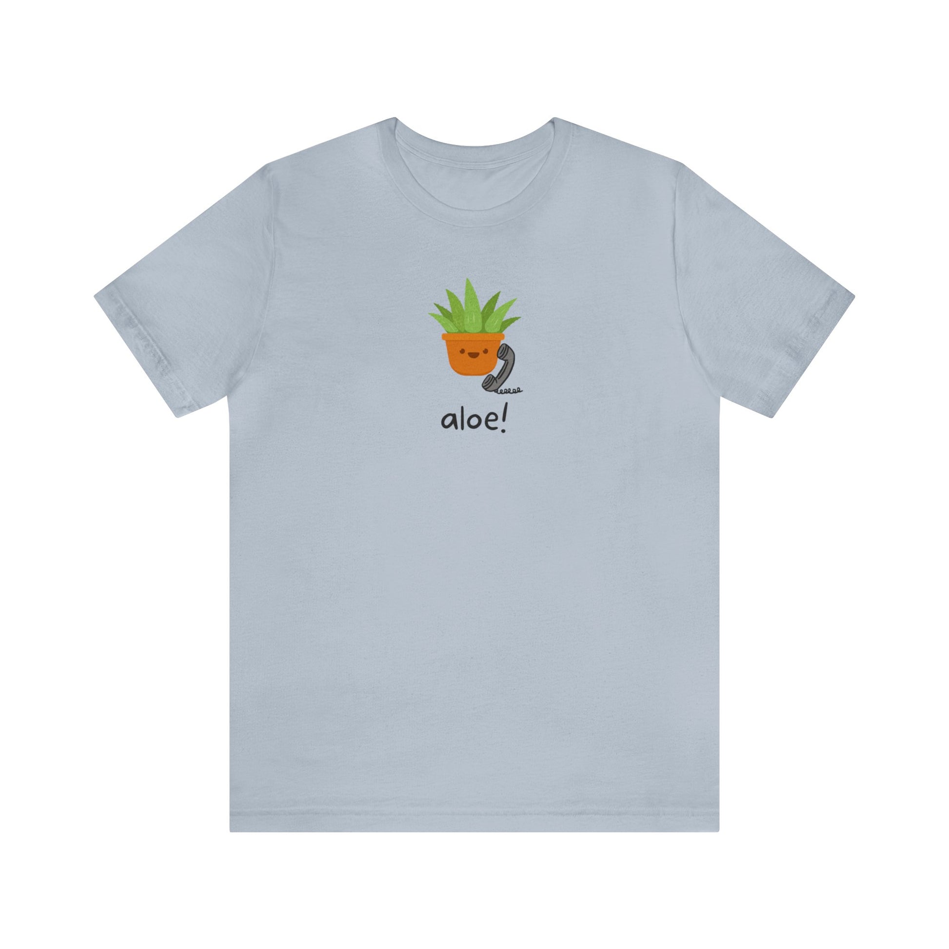 Aloe Plant on the Phone Short Sleeve Unisex T-Shirt