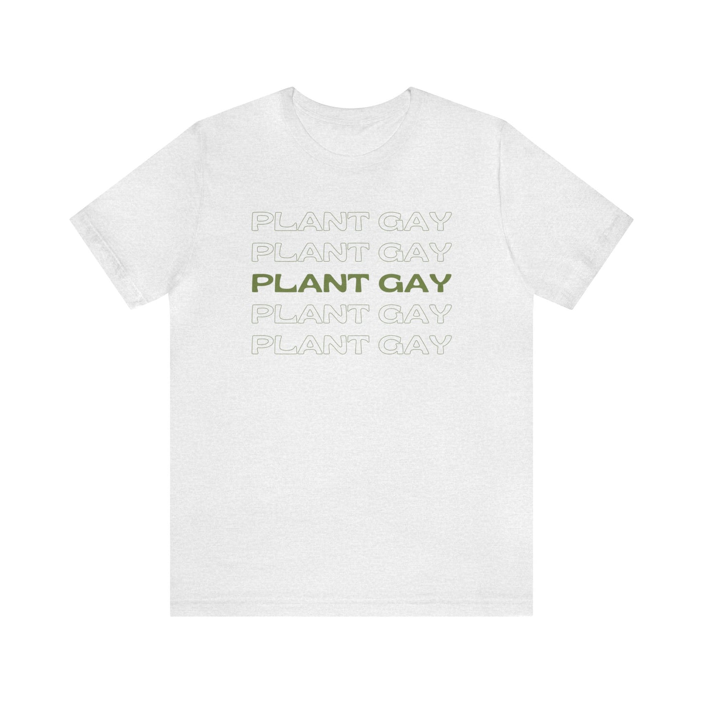 Plant Gay Short Sleeve Men's Women's Unisex Pride T-Shirt
