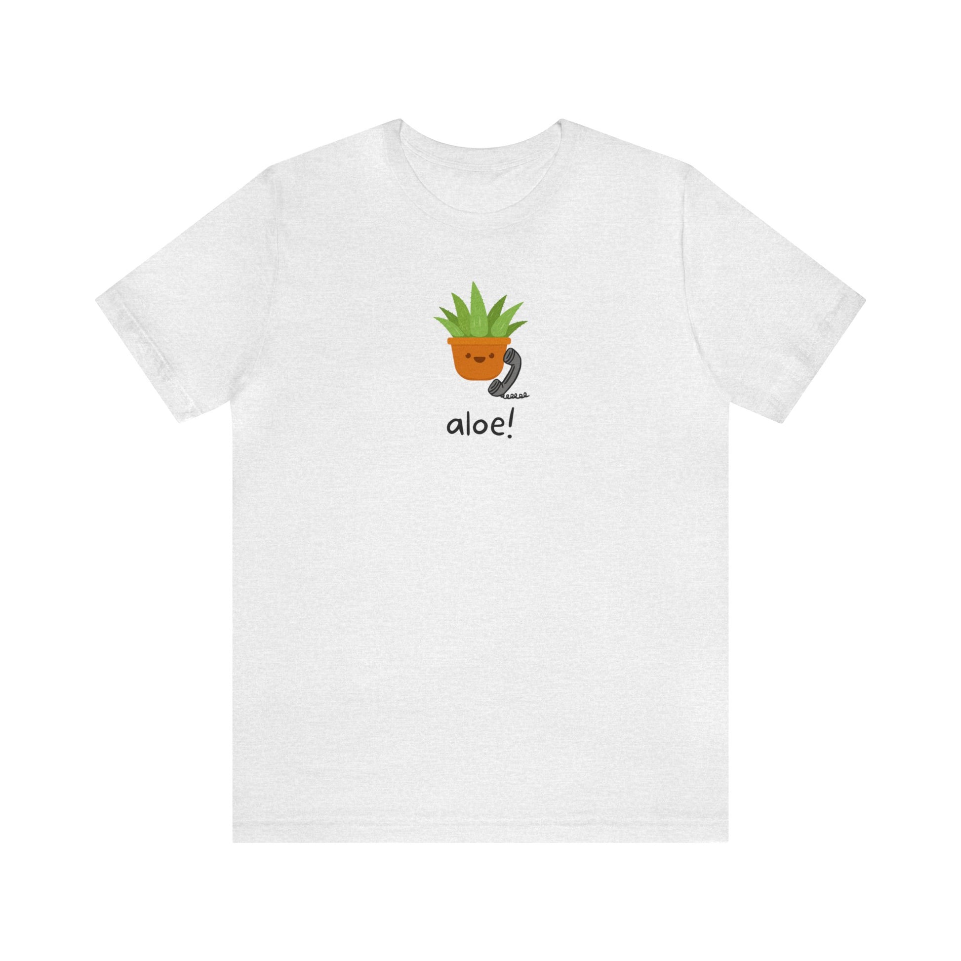 Aloe Plant on the Phone Short Sleeve Unisex T-Shirt