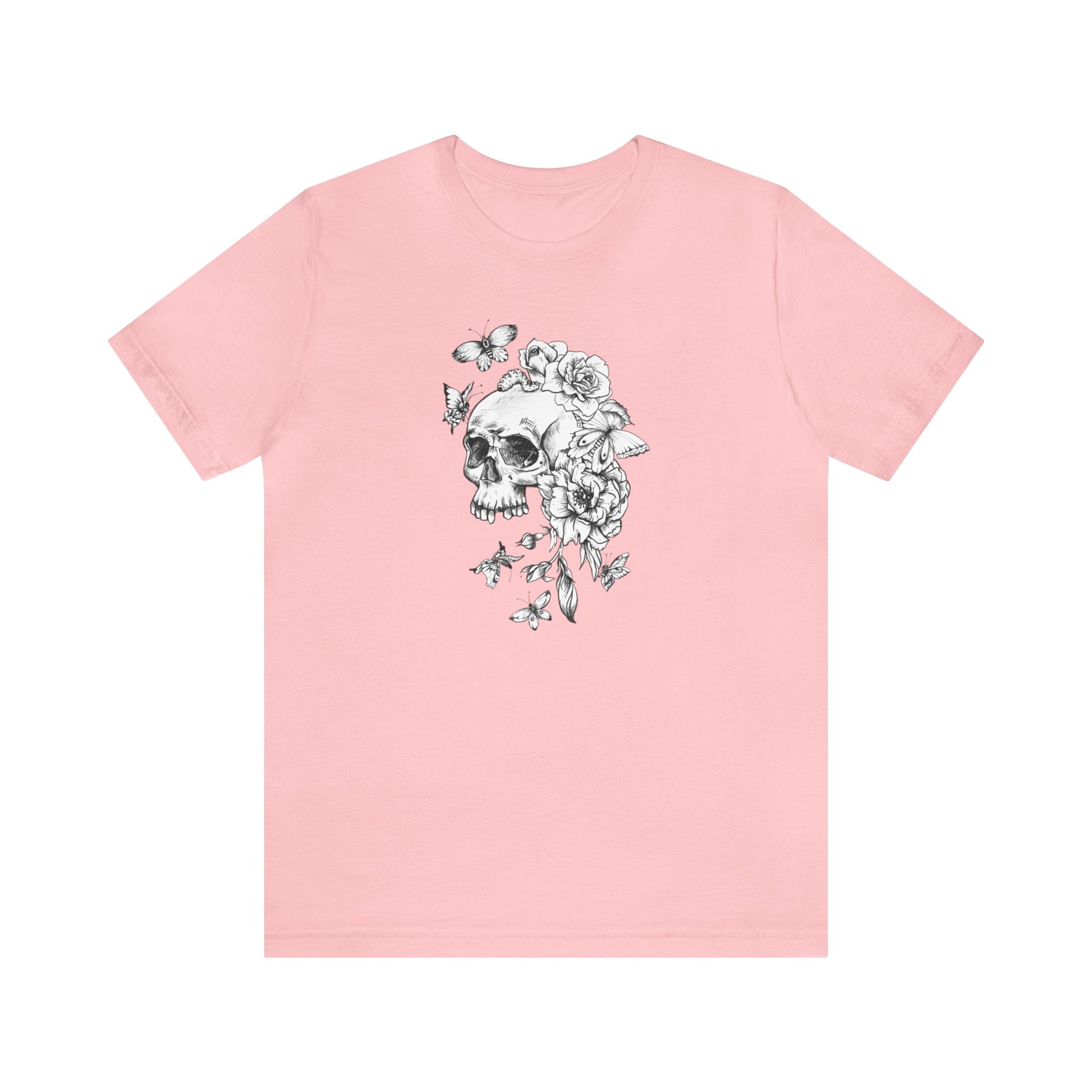 Skull Flower Short Sleeve Unisex T-Shirt