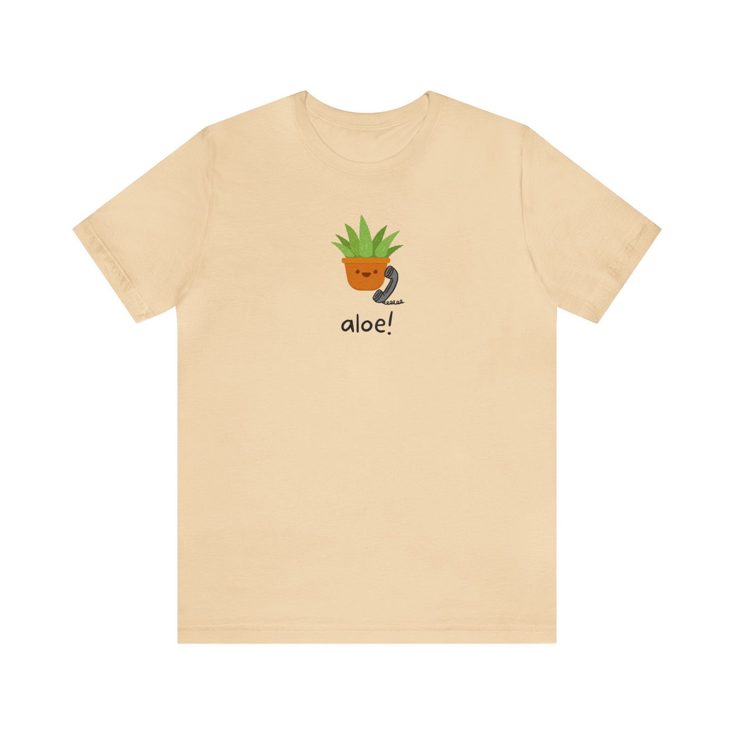 Aloe Plant on the Phone Short Sleeve Unisex T-Shirt