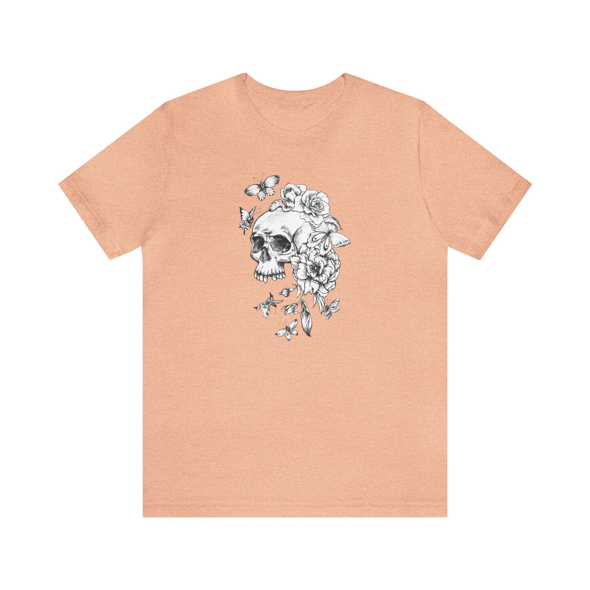 Skull Flower Short Sleeve Unisex T-Shirt