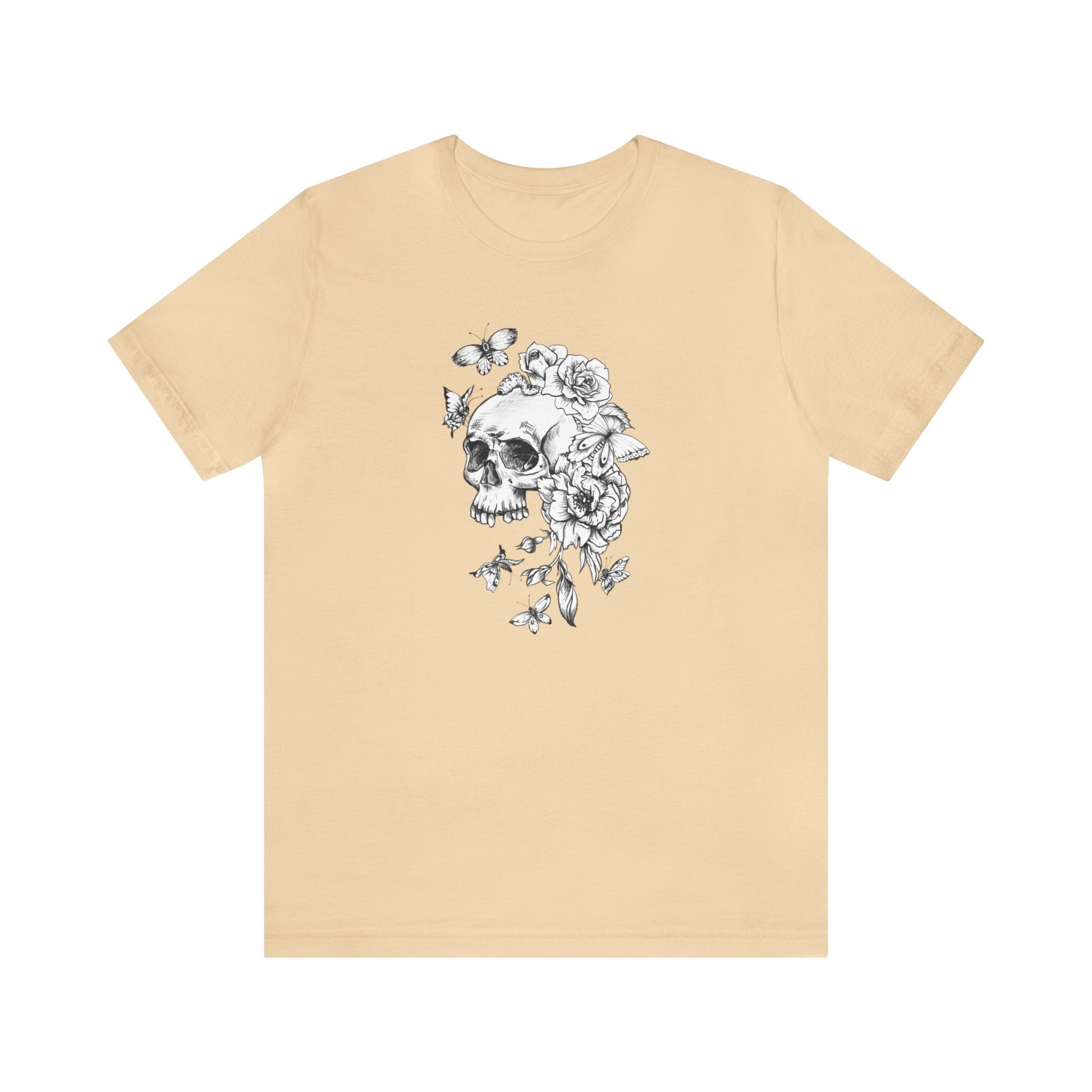 Skull Flower Short Sleeve Unisex T-Shirt