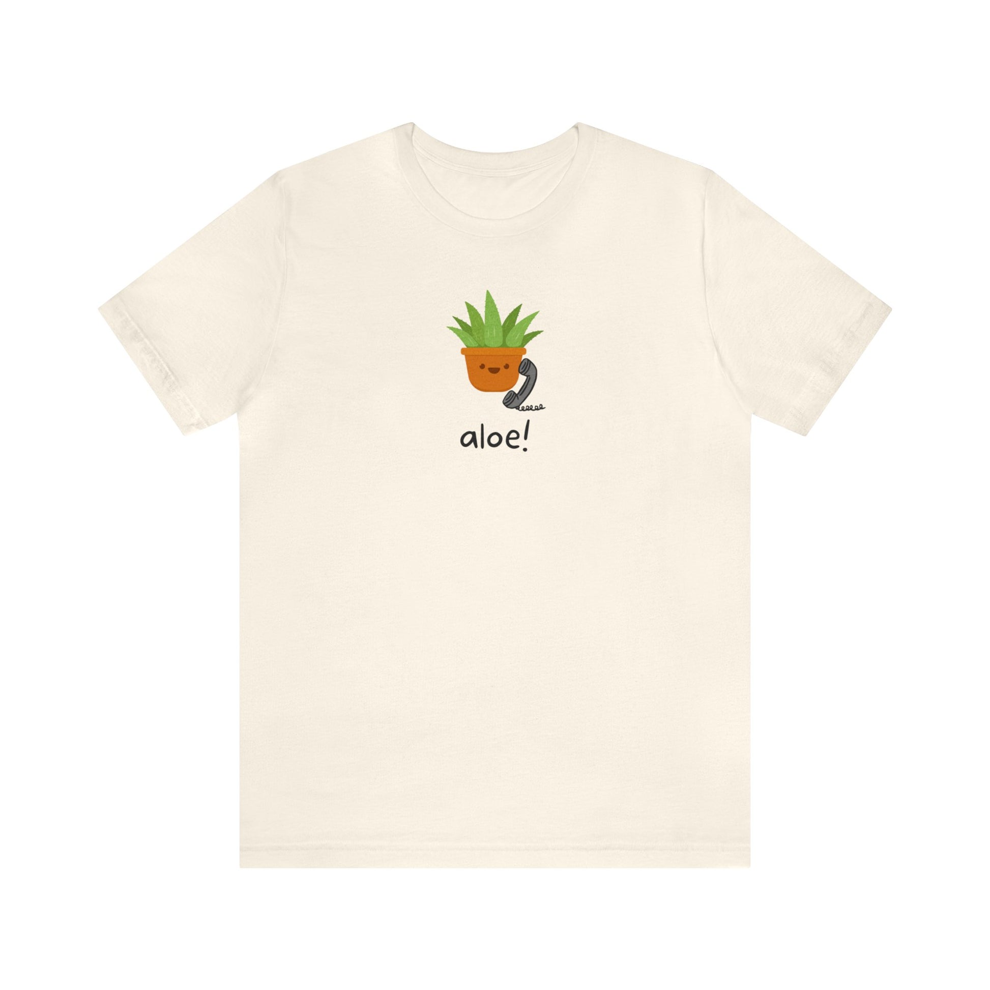 Aloe Plant on the Phone Short Sleeve Unisex T-Shirt