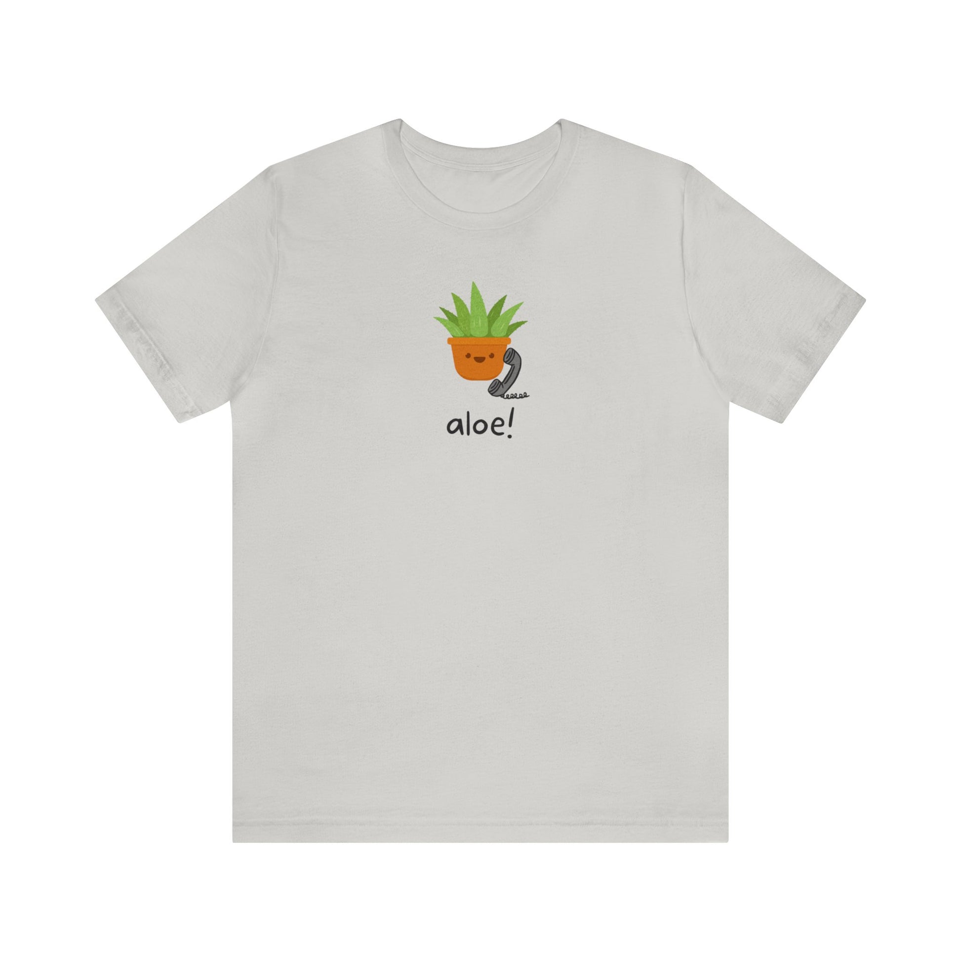 Aloe Plant on the Phone Short Sleeve Unisex T-Shirt