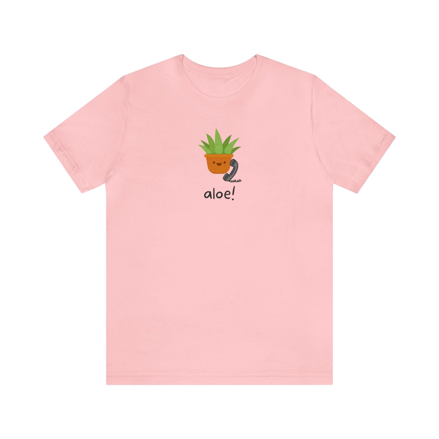 Aloe Plant on the Phone Short Sleeve Unisex T-Shirt