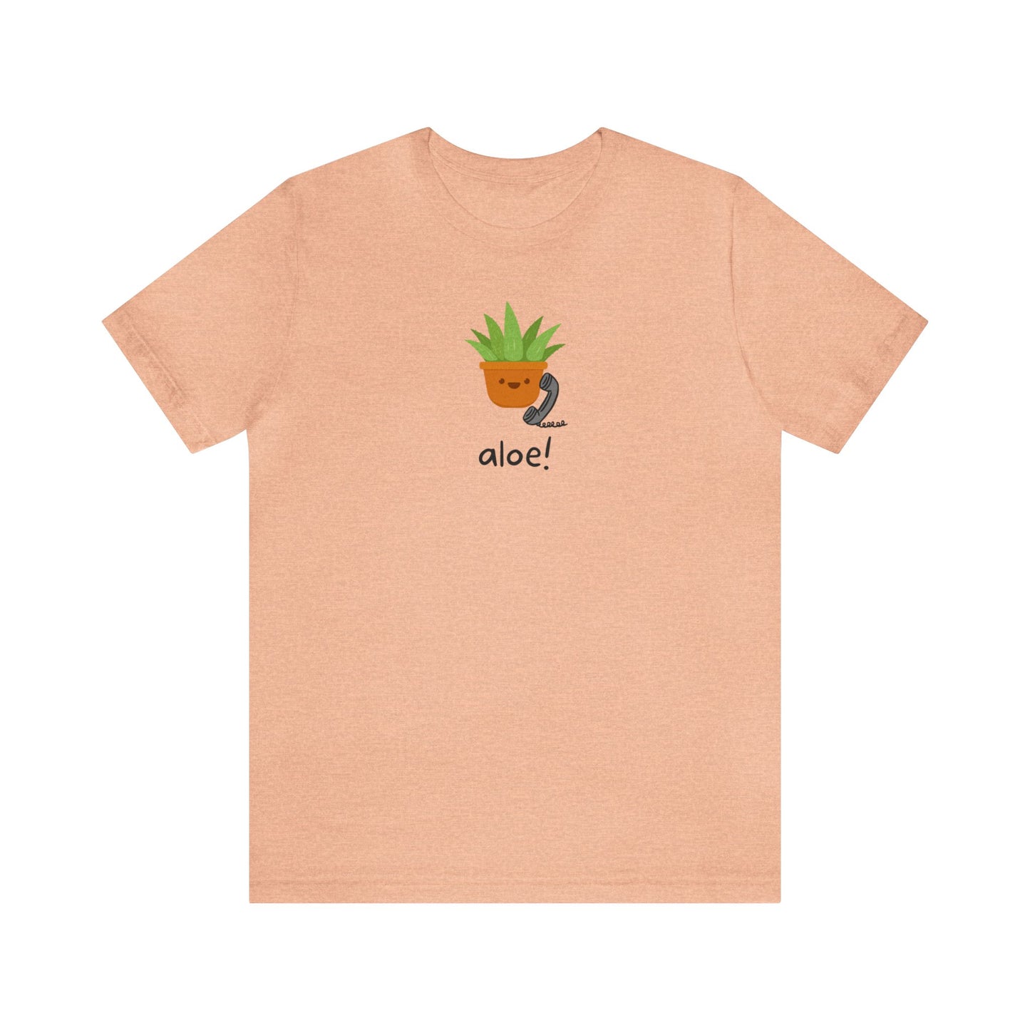 Aloe Plant on the Phone Short Sleeve Unisex T-Shirt
