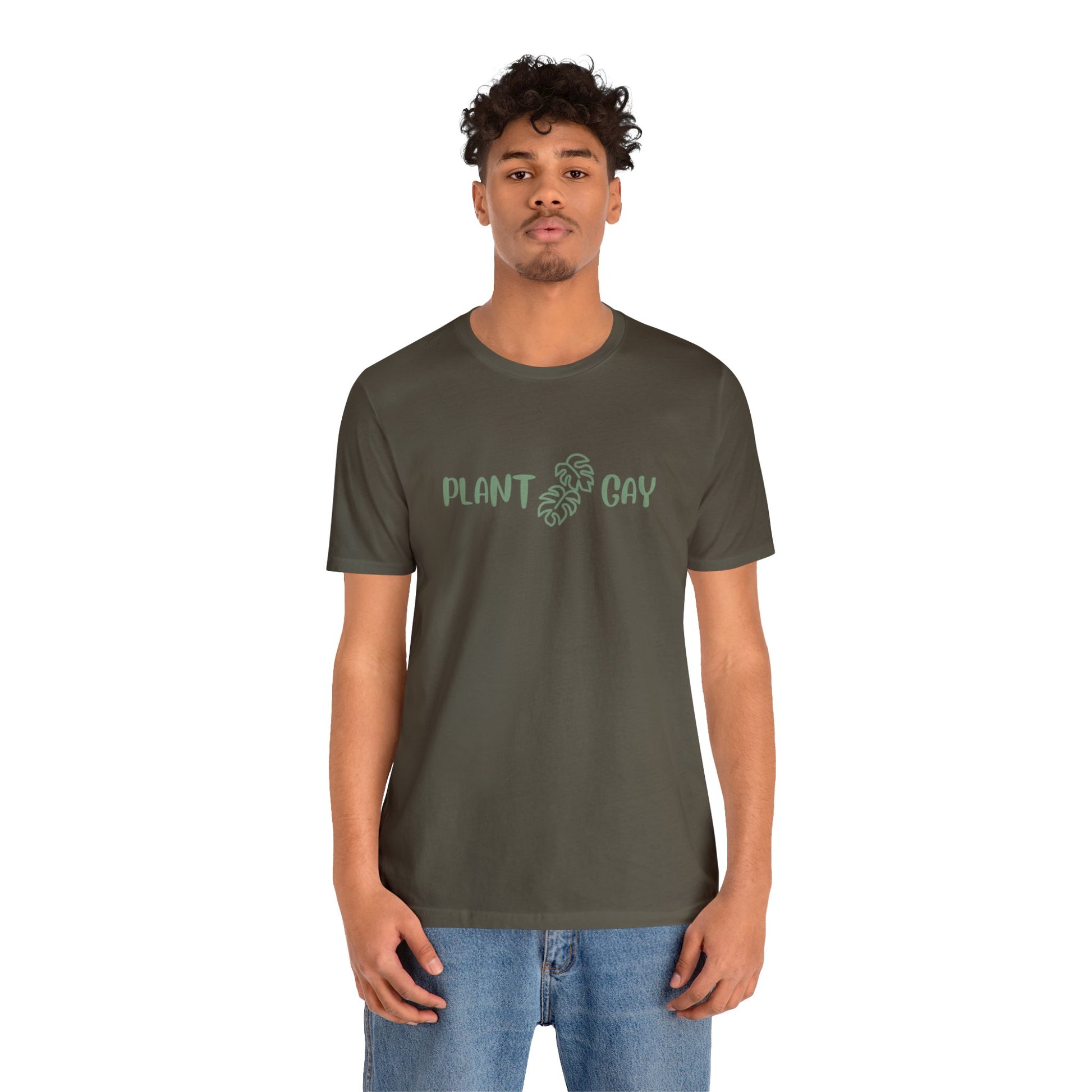 Plant Gay Short Sleeve Men's Women's Unisex Pride T-Shirt