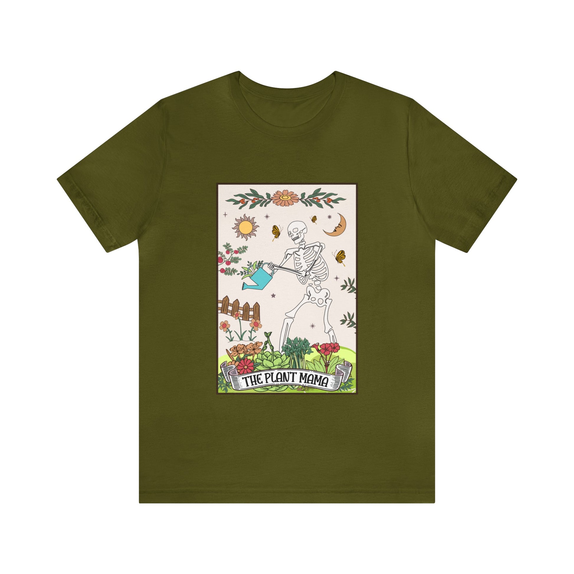 The Plant Mama Loteria Tarot Short Sleeve Unisex T-Shirt
