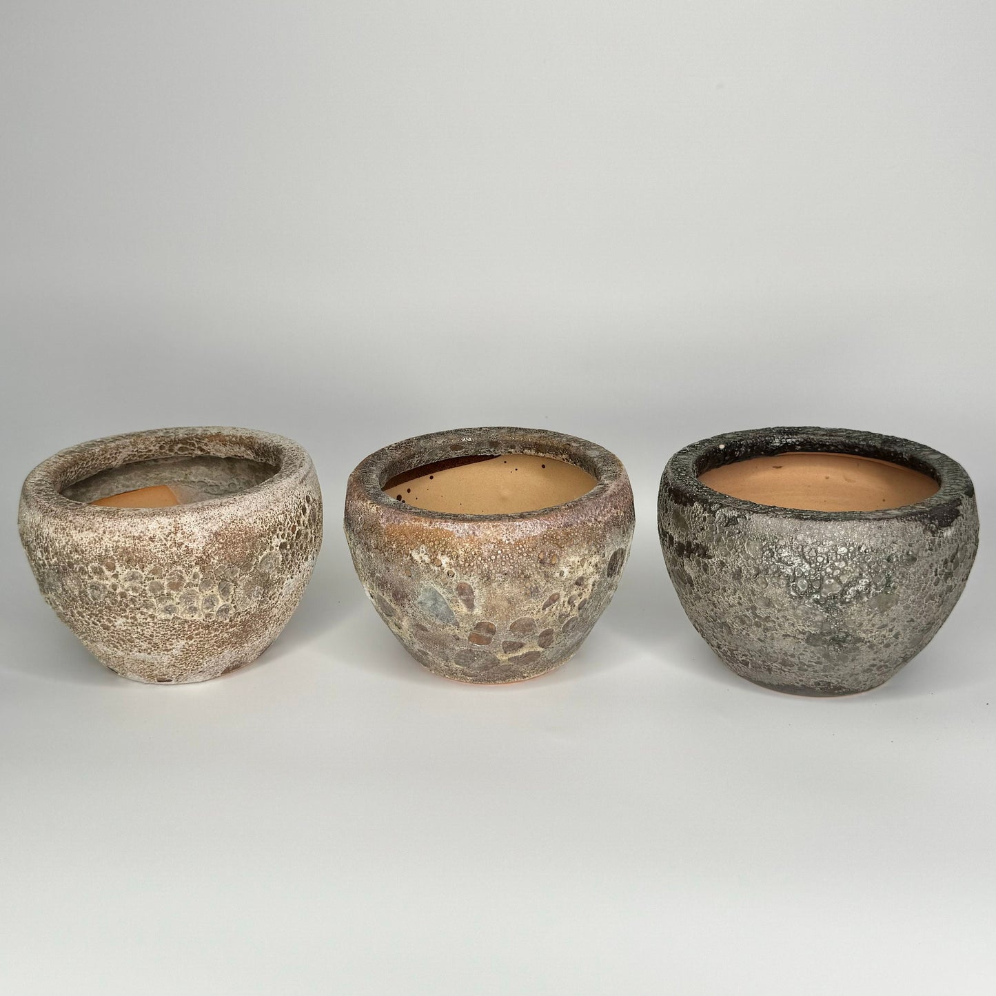 Lava Textured Ceramic Plant Pot Various Sizes & Colors